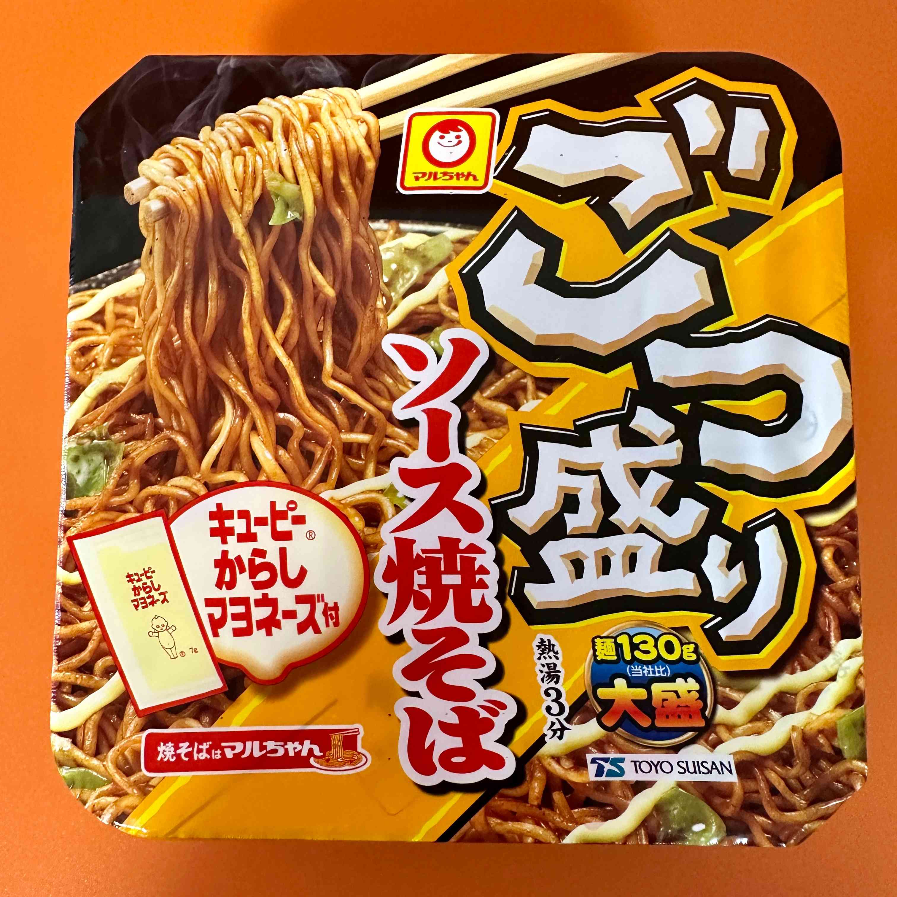 【TOYO SUISAN】Maruchan Gotsumori Sauce Yakisoba　1piece　171ｇ (Non-Pork Cup Noodles)
