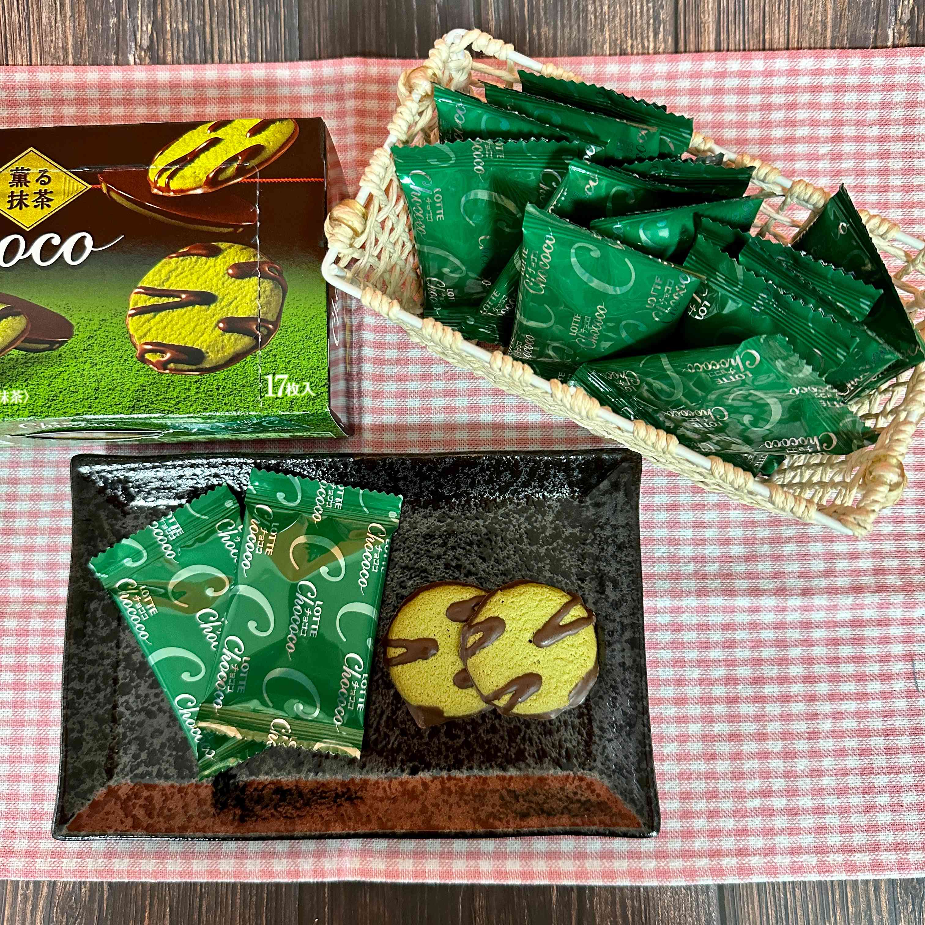 【LOTTE】Chococo 　Fragrant Matcha　40pieces（1case）　5440ｇ